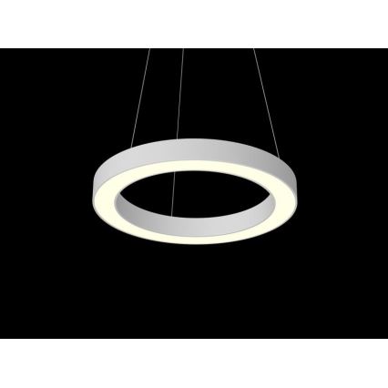 Immax NEO 07091L - Lámpara colgante LED regulable con cable PASTEL LED/52W/230V 60 cm blanca Tuya + mando a distancia