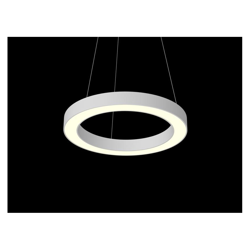 Immax NEO 07091L - Lámpara colgante LED regulable con cable PASTEL LED/52W/230V 60 cm blanca Tuya + mando a distancia