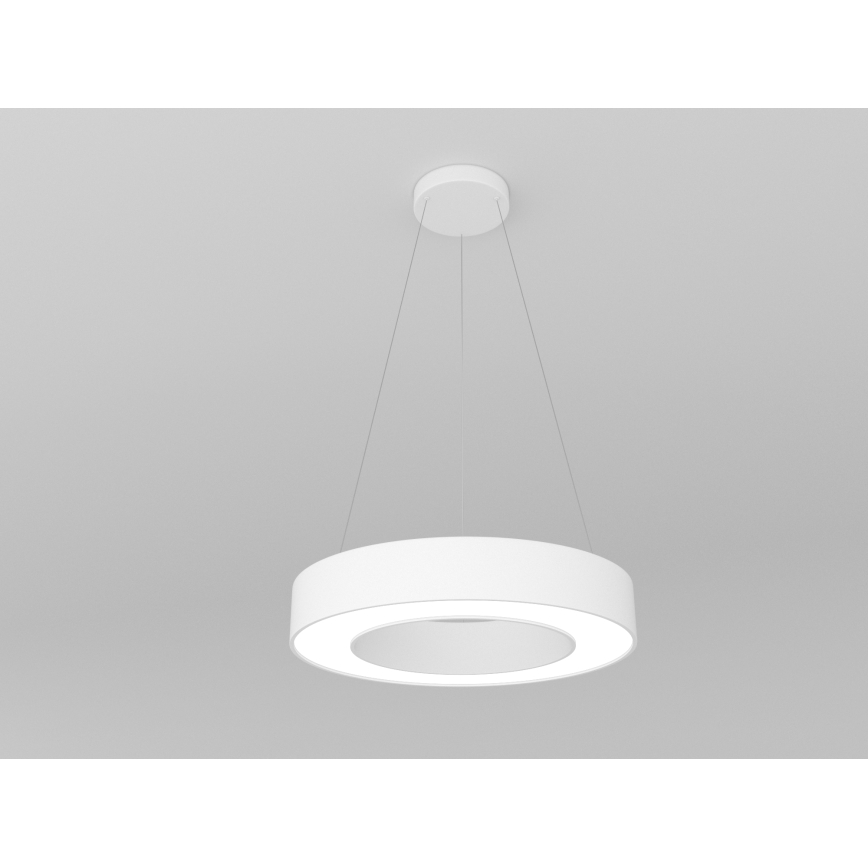 Immax NEO 07091L - Lámpara colgante LED regulable con cable PASTEL LED/52W/230V 60 cm blanca Tuya + mando a distancia