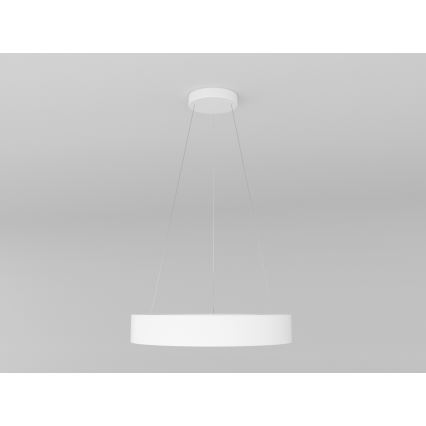 Immax NEO 07091L - Lámpara colgante LED regulable con cable PASTEL LED/52W/230V 60 cm blanca Tuya + mando a distancia