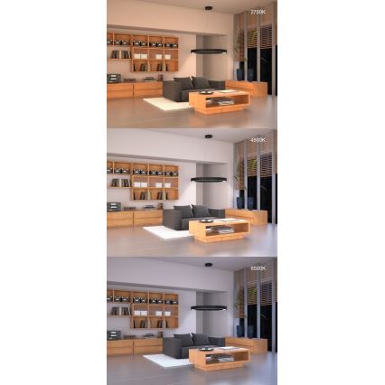 Immax NEO 07095L - Lámpara de techo LED regulable PASTEL LED/52W/230V 60 cm Tuya + mando a distancia