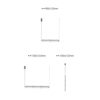 Immax NEO 07102L - Lámpara colgante LED regulable con cable BAMBOOS LED/30W/230V 90 cm Tuya + mando a distancia