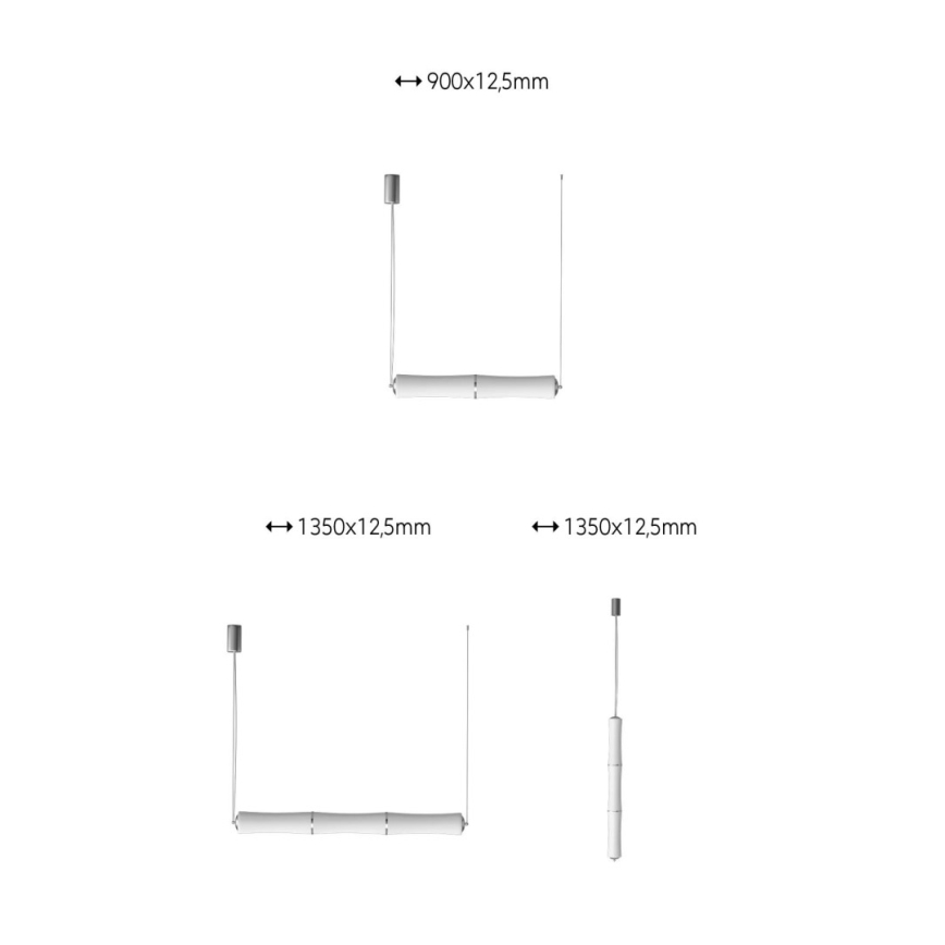 Immax NEO 07102L - Lámpara colgante LED regulable con cable BAMBOOS LED/30W/230V 90 cm Tuya + mando a distancia