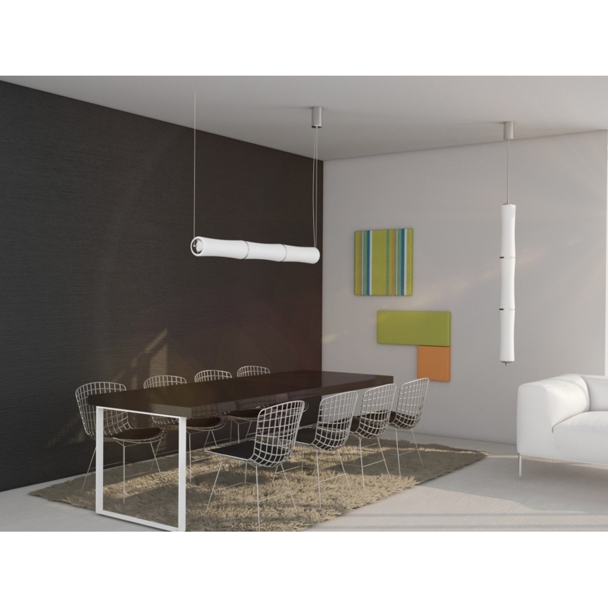 Immax NEO 07104L - Lámpara colgante regulable LED con cable BAMBOOS LED/45W/230V 135 cm Tuya + mando a distancia
