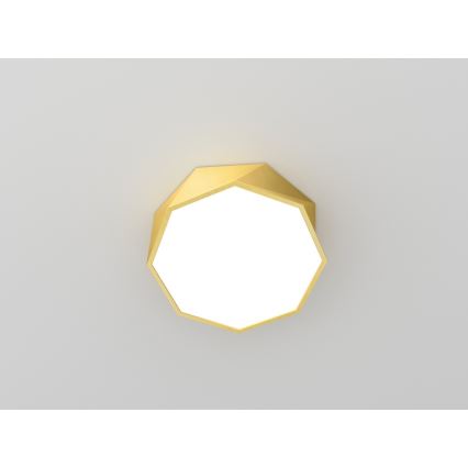 Immax NEO 07132-G40 - Plafón LED SMART Regulable DIAMANTE LED/31W/230V dorado 40 cm + CR Tuya ZigBee