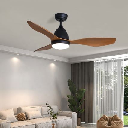 Immax NEO 07141-B - Ventilador de techo LED NEO LITE FRESCO LED/18W/230V Tuya Wi-Fi negro/marrón + mando a distancia