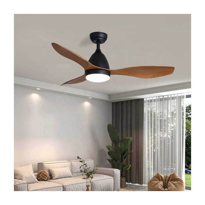 Immax NEO 07141-B - Ventilador de techo LED NEO LITE FRESCO LED/18W/230V Tuya Wi-Fi negro/marrón + mando a distancia