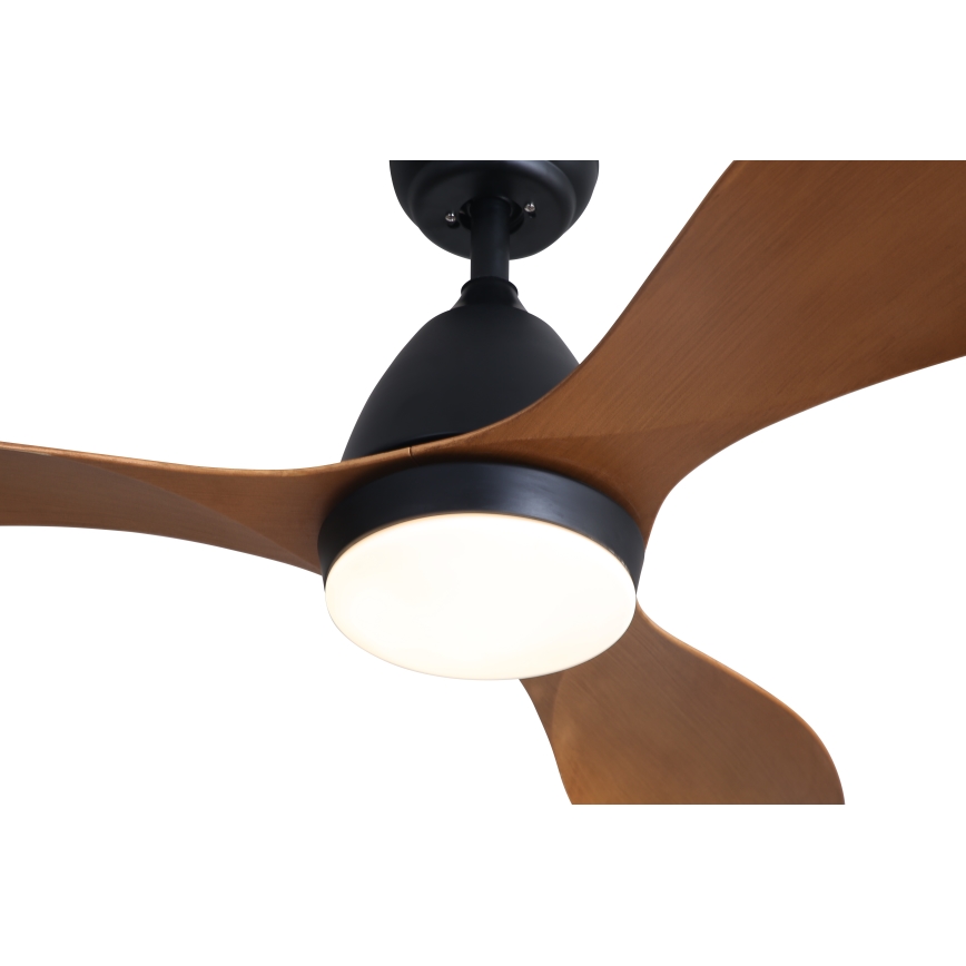 Immax NEO 07141-B - Ventilador de techo LED NEO LITE FRESCO LED/18W/230V Tuya Wi-Fi negro/marrón + mando a distancia