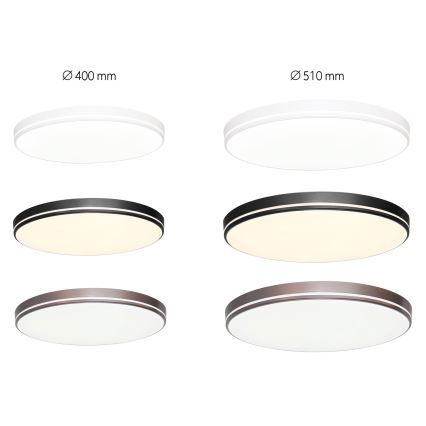 Immax NEO 07148-B40 - Lámpara de techo LED regulable NEO LITE AREAS LED/24W/230V Tuya Wi-Fi negra + mando a distancia