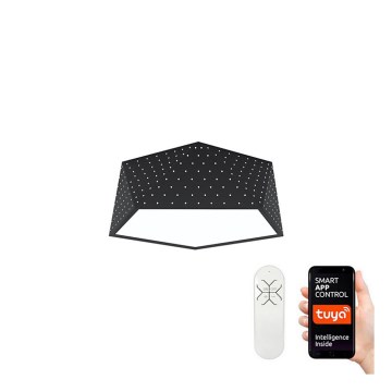Immax NEO 07151-B40 - Lámpara de techo LED regulable BRILIANT LED/20W/230V Wi-Fi Tuya negra + mando a distancia