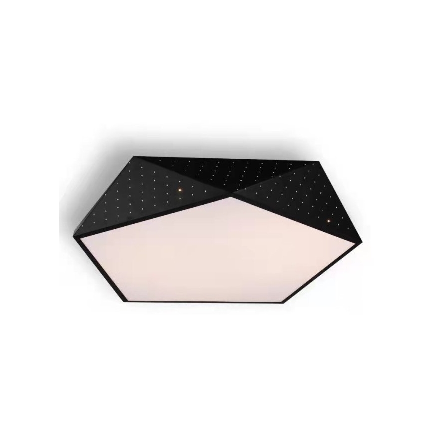 Immax NEO 07151-B40 - Lámpara de techo LED regulable BRILIANT LED/20W/230V Wi-Fi Tuya negra + mando a distancia