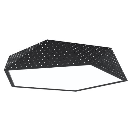 Immax NEO 07151-B60 - Plafón LED regulable BRILIANT LED/45W/230V Wi-Fi Tuya negro + mando a distancia