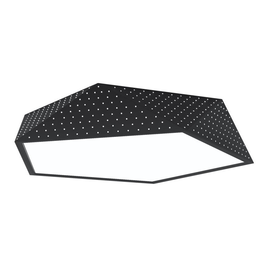 Immax NEO 07151-B60 - Plafón LED regulable BRILIANT LED/45W/230V Wi-Fi Tuya negro + mando a distancia