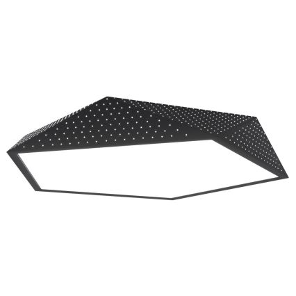 Immax NEO 07151-B80 - Plafón LED regulable BRILIANT LED/56W/230V Wi-Fi Tuya negro + mando a distancia