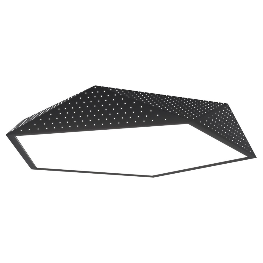 Immax NEO 07151-B80 - Plafón LED regulable BRILIANT LED/56W/230V Wi-Fi Tuya negro + mando a distancia