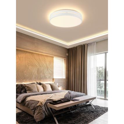 Immax NEO 07153-W40 - Lámpara de techo LED regulable NEO LITE PERFECTO LED/24W/230V Wi-Fi Tuya blanca + mando a distancia