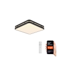 Immax NEO 07154-B30 - Lámpara de techo LED regulable NEO LITE PERFECTO LED/24W/230V Wi-Fi Tuya negra + mando a distancia