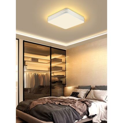 Immax NEO 07155-W42 - Plafón LED regulable NEO LITE PERFECTO LED/48W/230V Wi-Fi Tuya blanco + mando a distancia