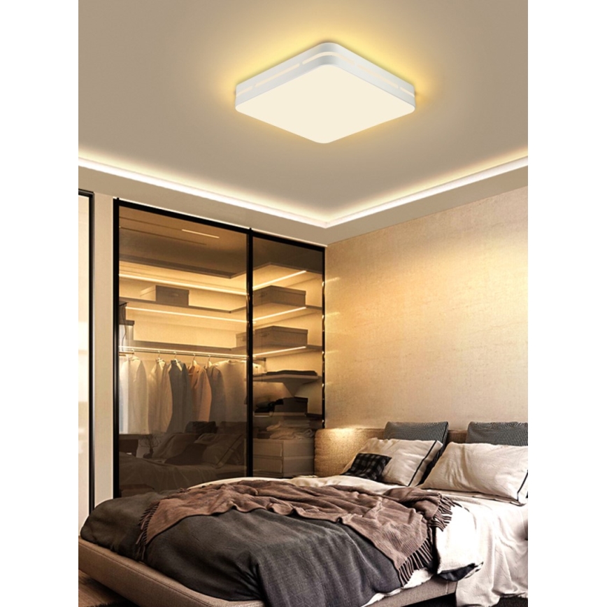 Immax NEO 07155-W42 - Plafón LED regulable NEO LITE PERFECTO LED/48W/230V Wi-Fi Tuya blanco + mando a distancia