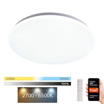 Immax NEO 07156-38 - Lámpara de techo LED regulable ANCORA LED/24W/230V 2700-6500K Wi-Fi + mando a distancia Tuya