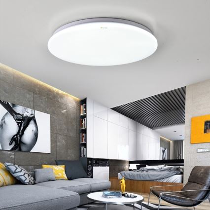 Immax NEO 07156-38 - Lámpara de techo LED regulable ANCORA LED/24W/230V 2700-6500K Wi-Fi + mando a distancia Tuya