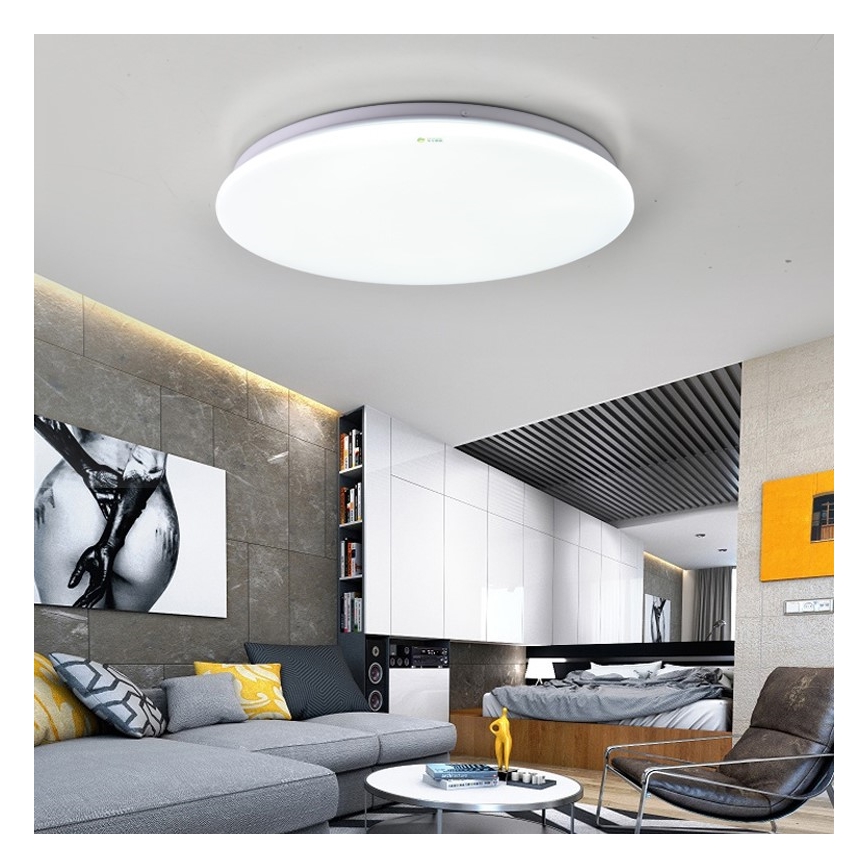 Immax NEO 07156-38 - Lámpara de techo LED regulable ANCORA LED/24W/230V 2700-6500K Wi-Fi + mando a distancia Tuya