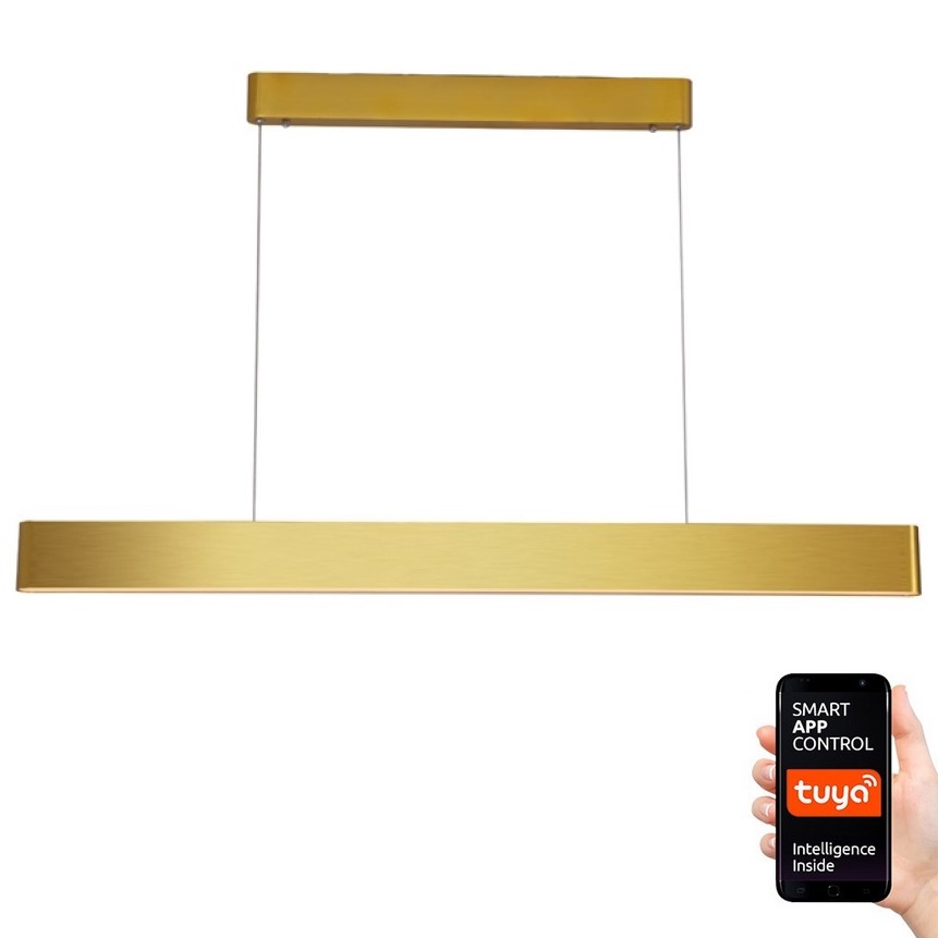 Immax NEO 07157-G120X - LED RGB+CCTW Lámpara colgante regulable MILANO LED/40W/230V Tuya dorado