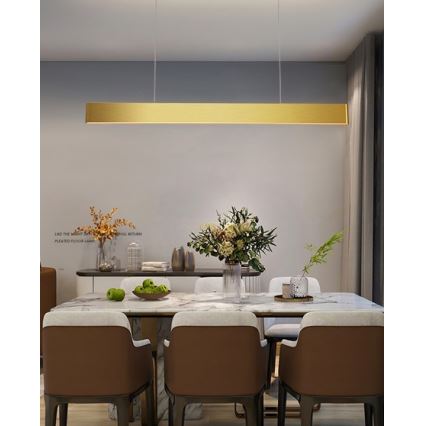 Immax NEO 07157-G120X - LED RGB+CCTW Lámpara colgante regulable MILANO LED/40W/230V Tuya dorado