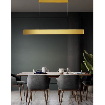 Immax NEO 07157-G120X - LED RGB+CCTW Lámpara colgante regulable MILANO LED/40W/230V Tuya dorado