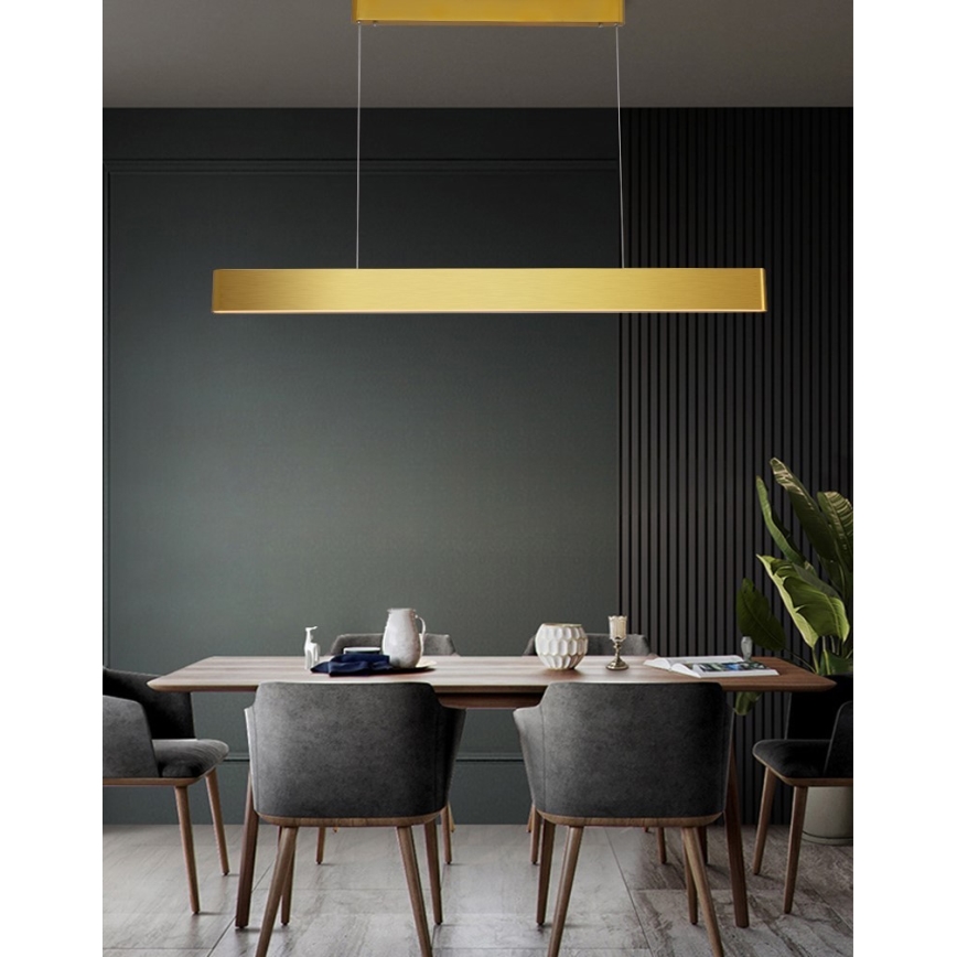 Immax NEO 07157-G120X - LED RGB+CCTW Lámpara colgante regulable MILANO LED/40W/230V Tuya dorado