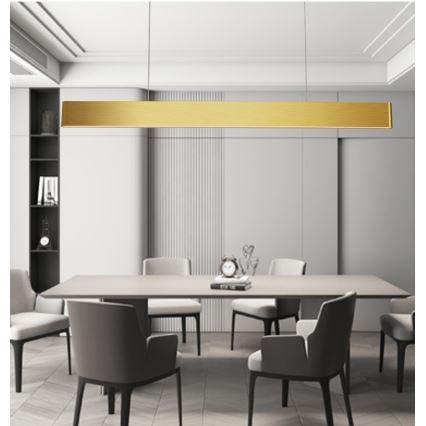 Immax NEO 07157-G120X - LED RGB+CCTW Lámpara colgante regulable MILANO LED/40W/230V Tuya dorado