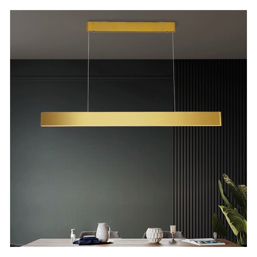 Immax NEO 07157-G120X - LED RGB+CCTW Lámpara colgante regulable MILANO LED/40W/230V Tuya dorado