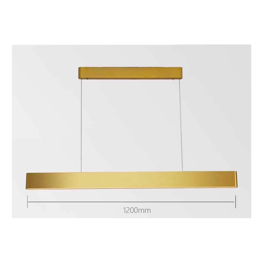 Immax NEO 07157-G120X - LED RGB+CCTW Lámpara colgante regulable MILANO LED/40W/230V Tuya dorado