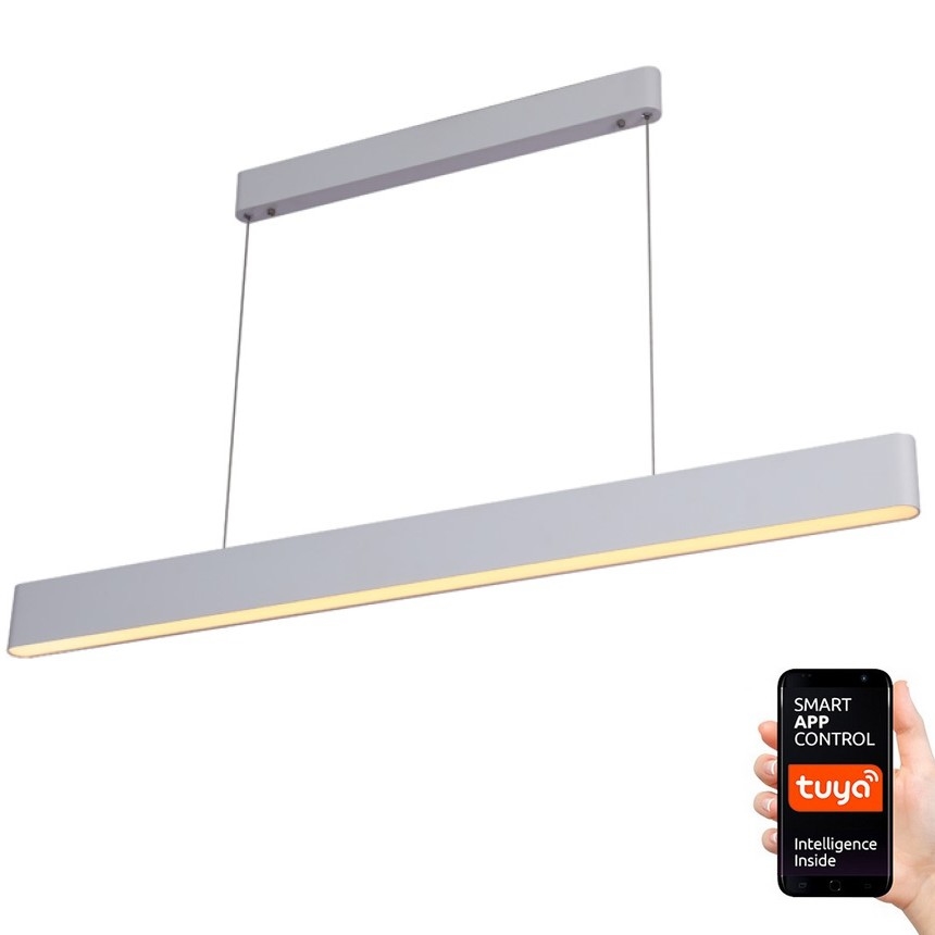 Immax NEO 07157-W120X - LED RGB+CCT Lámpara colgante regulable MILANO LED/40W/230V Tuya blanco