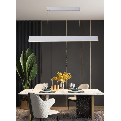 Immax NEO 07157-W120X - LED RGB+CCT Lámpara colgante regulable MILANO LED/40W/230V Tuya blanco