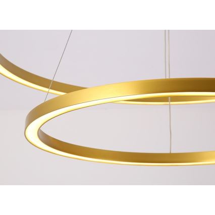 Immax NEO 07159-G80-60 - Lámpara de araña LED regulable FINO LED/93W/230V Tuya dorado + mando a distancia