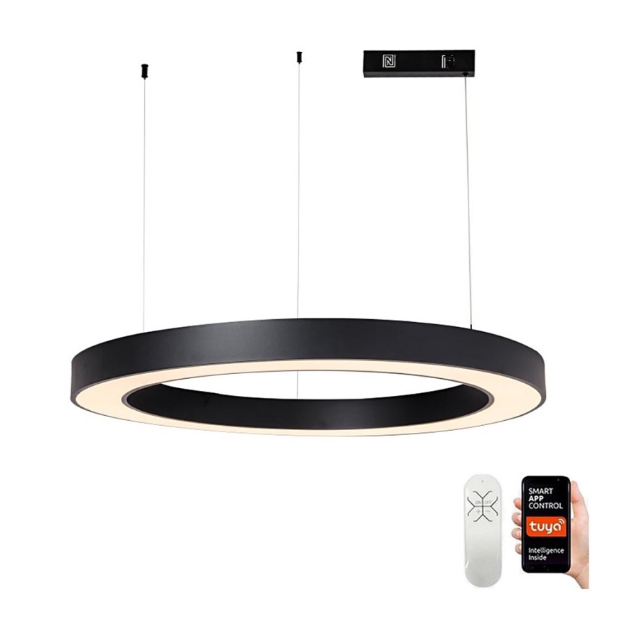 Immax NEO 07211L - Lámpara de araña LED regulable PASTEL LED/68W/230V 2700-6500K Tuya negro + control remoto