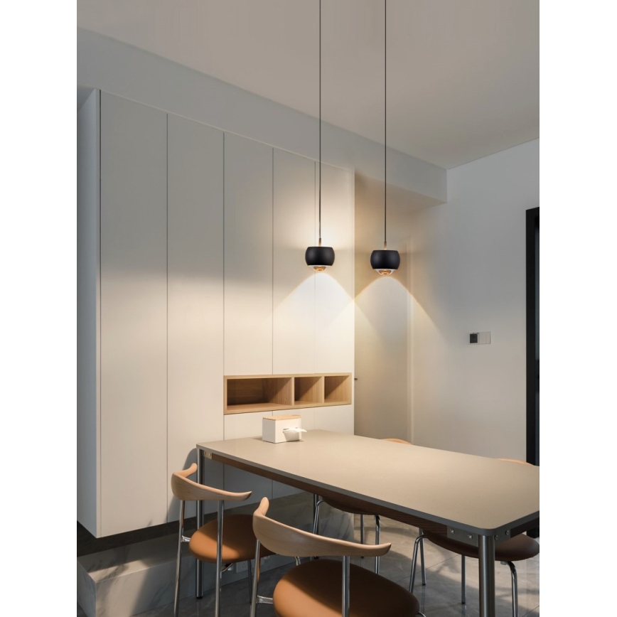 Immax NEO 07219L - Lámpara de araña LED regulable DORMINE LED/6W/230V mate negro Tuya + control remoto