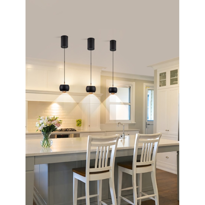 Immax NEO 07219L - Lámpara de araña LED regulable DORMINE LED/6W/230V mate negro Tuya + control remoto