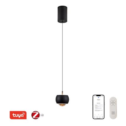 Immax NEO 07219L - Lámpara de araña LED regulable DORMINE LED/6W/230V mate negro Tuya + control remoto