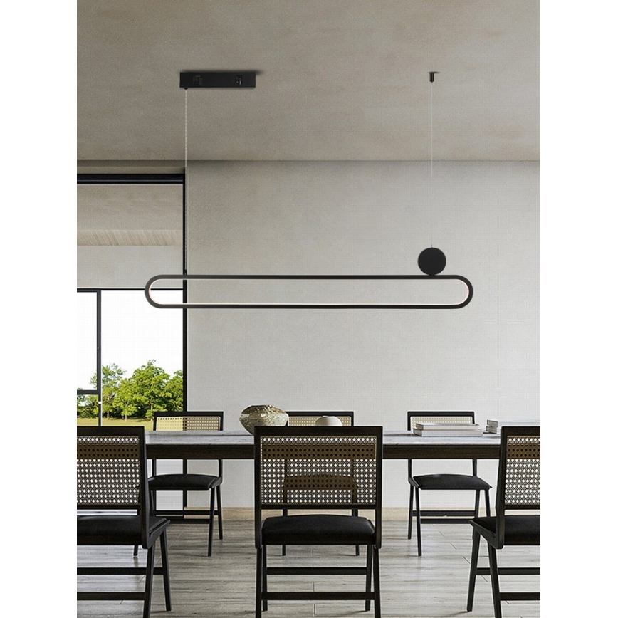 Immax NEO 07231L - Lámpara de araña LED regulable NEO LITE OVALE LED/50W/230V 2700-6500K Wi-Fi Tuya + control remoto