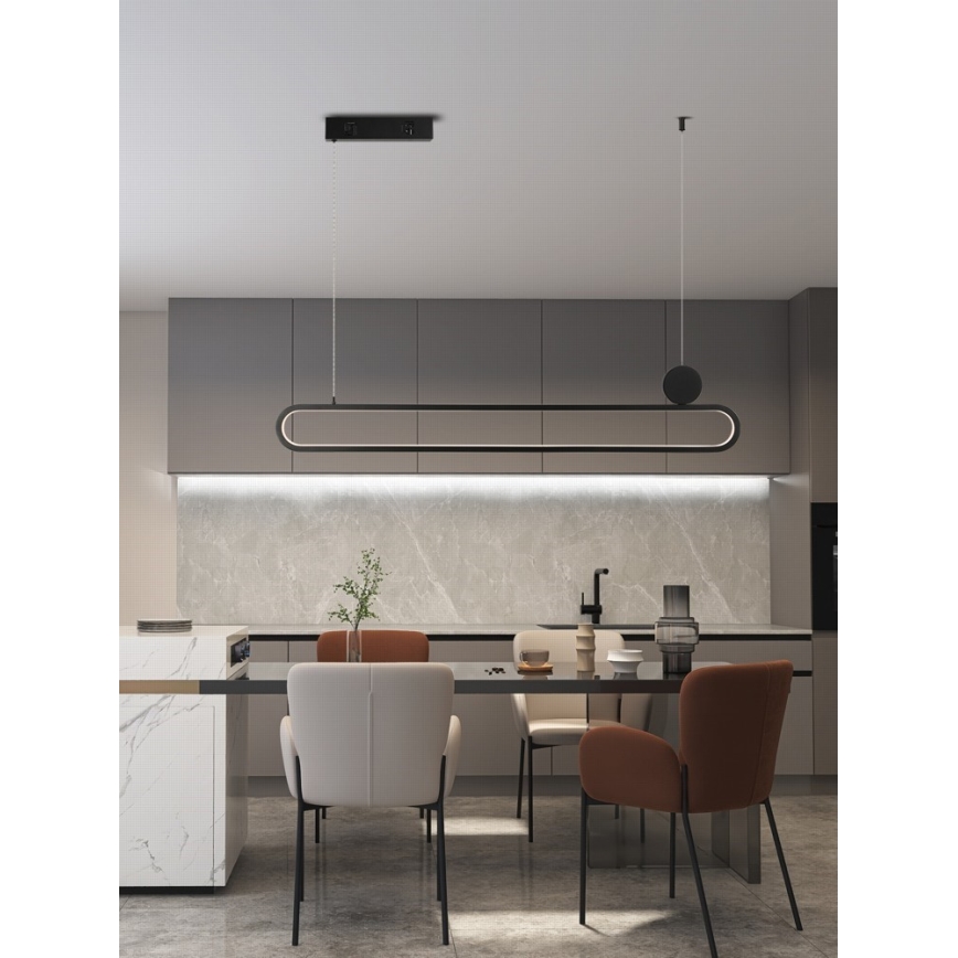Immax NEO 07231L - Lámpara de araña LED regulable NEO LITE OVALE LED/50W/230V 2700-6500K Wi-Fi Tuya + control remoto