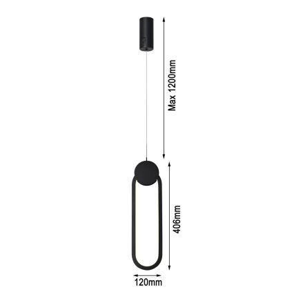 Immax NEO 07232L - Lámpara de araña LED regulable NEO LITE OVALE LED/22W/230V 2700-6500K Wi-Fi Tuya + control remoto