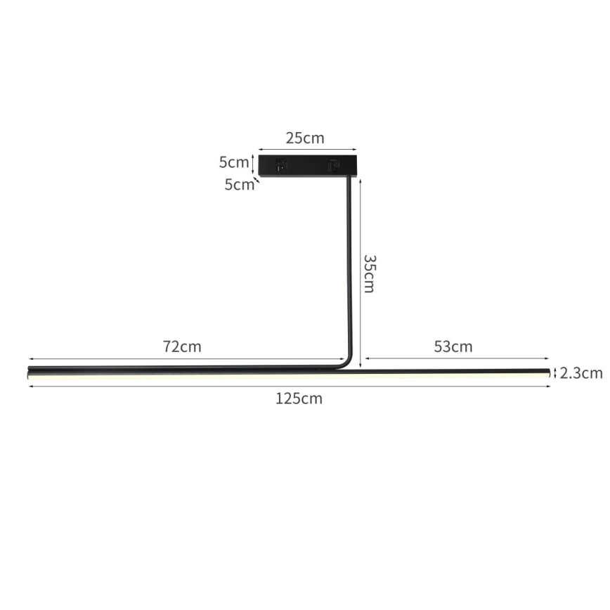 Immax NEO 07235L - Lámpara colgante LED regulable NEO LITE ASTA LED/28W/230V Wi-Fi Tuya 2700-6500K + control remoto