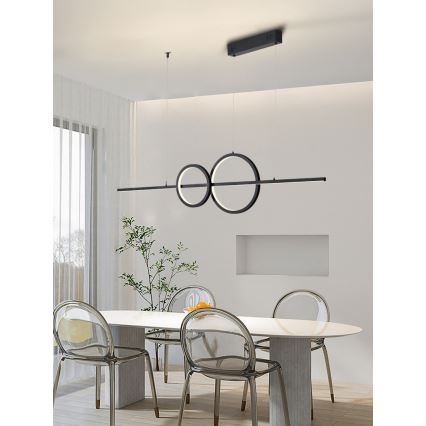 Immax NEO 07236L - Lámpara de araña LED regulable NEO LITE RONDAS LED/56W/230V Tuya Wi-Fi 2700-6500K + control remoto