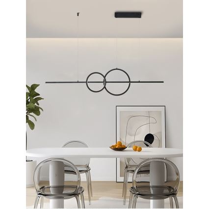 Immax NEO 07236L - Lámpara de araña LED regulable NEO LITE RONDAS LED/56W/230V Tuya Wi-Fi 2700-6500K + control remoto