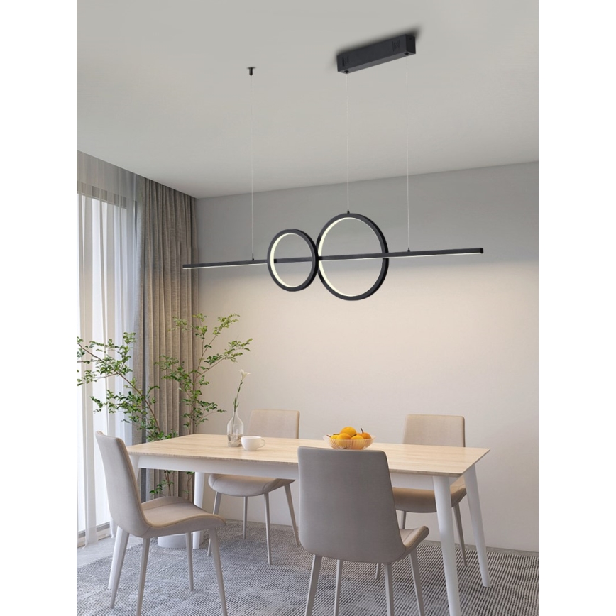 Immax NEO 07236L - Lámpara de araña LED regulable NEO LITE RONDAS LED/56W/230V Tuya Wi-Fi 2700-6500K + control remoto