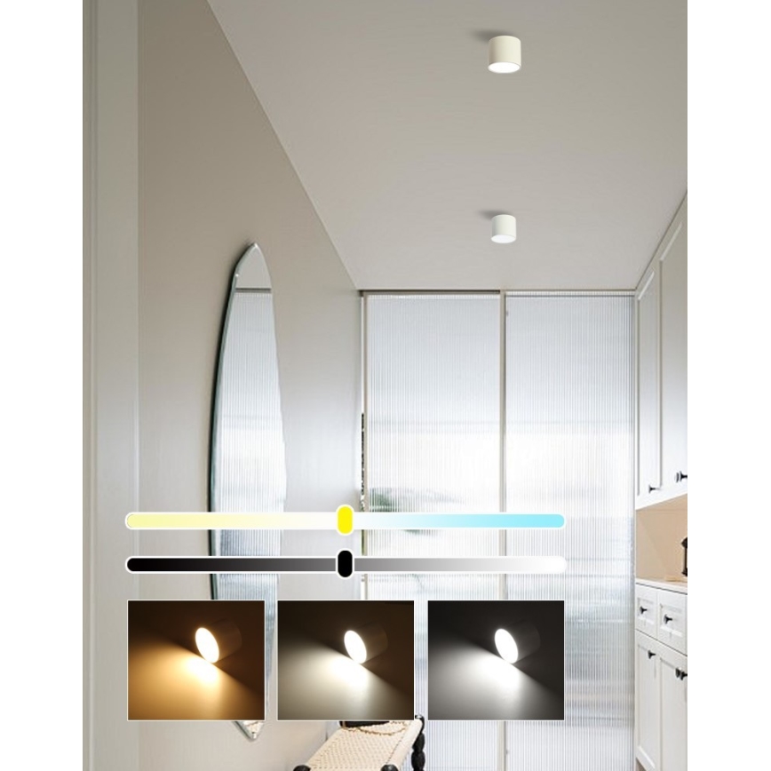 Immax NEO 07241L - Lámpara de techo LED regulable RONDATE LED/18W/230V 11,5cm Wi-Fi Tuya