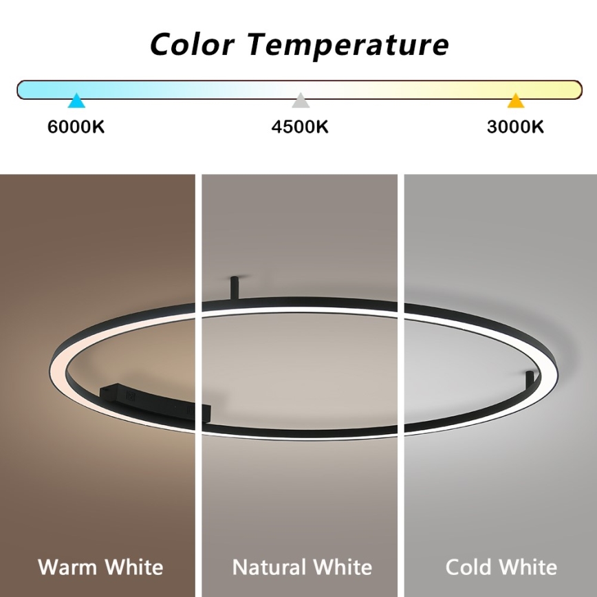 Immax NEO 07246-120 - Plafón LED regulable FINO LED/72W/230V 120 cm Tuya + control remoto