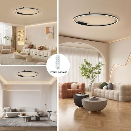 Immax NEO 07246-120 - Plafón LED regulable FINO LED/72W/230V 120 cm Tuya + control remoto